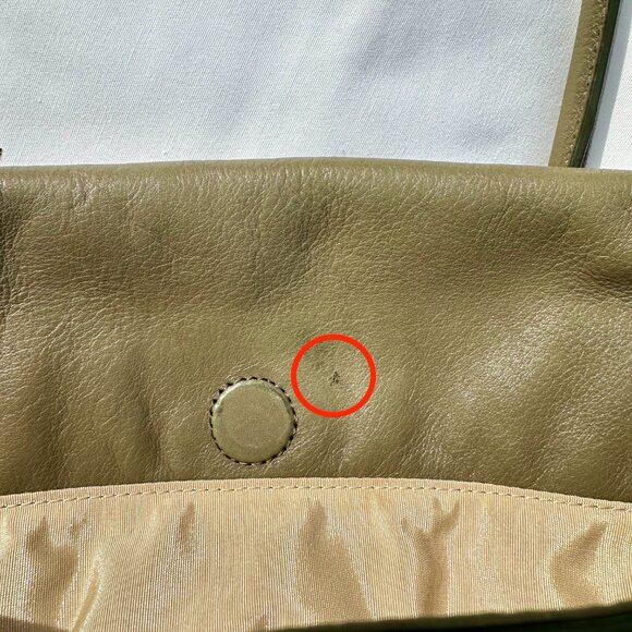 DVF Diane Von Furstenberg Harper Laurel Leather 2Tone Camo Green Shoulder Bag - Picture 13 of 16